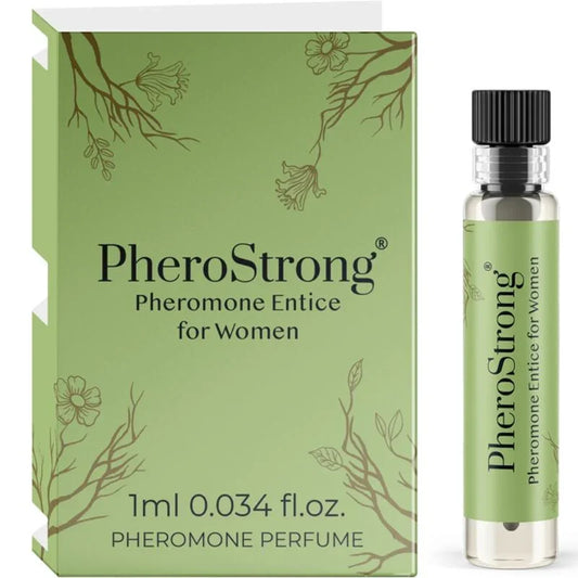 PHEROSTRONG - PERFUME CON FEROMONAS ENTICE PARA MUJER 1 ML - Nuvica