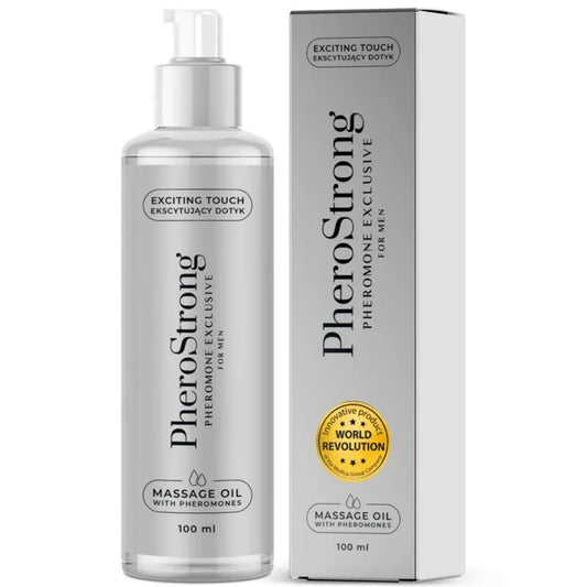 PHEROSTRONG - ACEITE DE MASAJE EXCLUSIVE PARA HOMBRE 100 ML - Nuvica