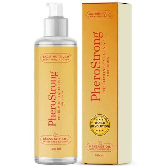 PHEROSTRONG - ACEITE DE MASAJE EXCLUSIVE PARA MUJER 100 ML - Nuvica