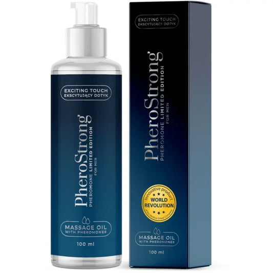 PHEROSTRONG - ACEITE DE MASAJE LIMITED EDITION PARA HOMBRE 100 ML - Nuvica