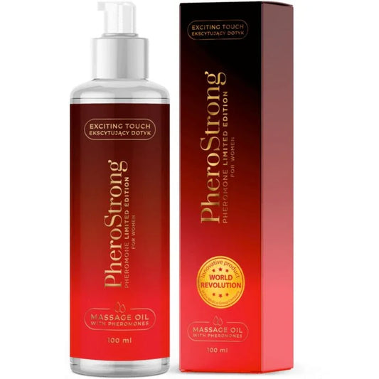 PHEROSTRONG - ACEITE DE MASAJE LIMITED EDITION PARA MUJER 100 ML - Nuvica
