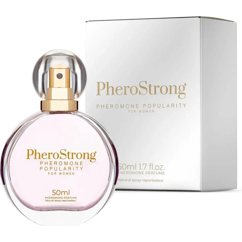 PHEROSTRONG - PERFUME CON FEROMONAS POPULARITY PARA MUJER 50 ML - Nuvica