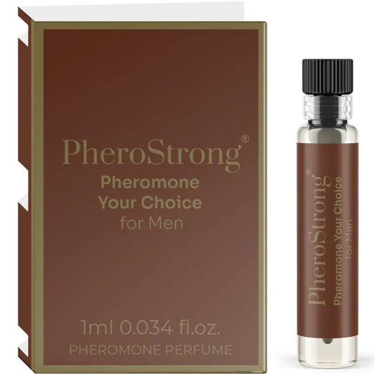 PHEROSTRONG - PERFUME CON FEROMONAS YOUR CHOICE PARA HOMBRE 1 ML - Nuvica