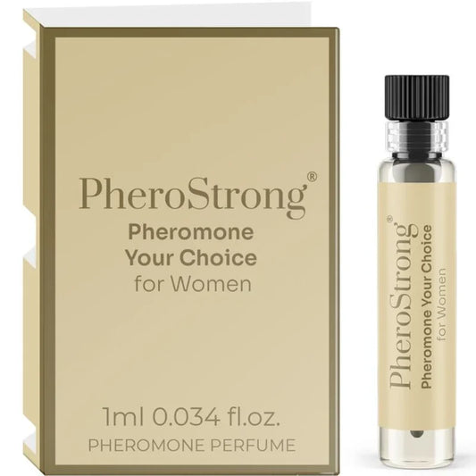 PHEROSTRONG - PERFUME CON FEROMONAS YOUR CHOICE PARA MUJER 1 ML - Nuvica