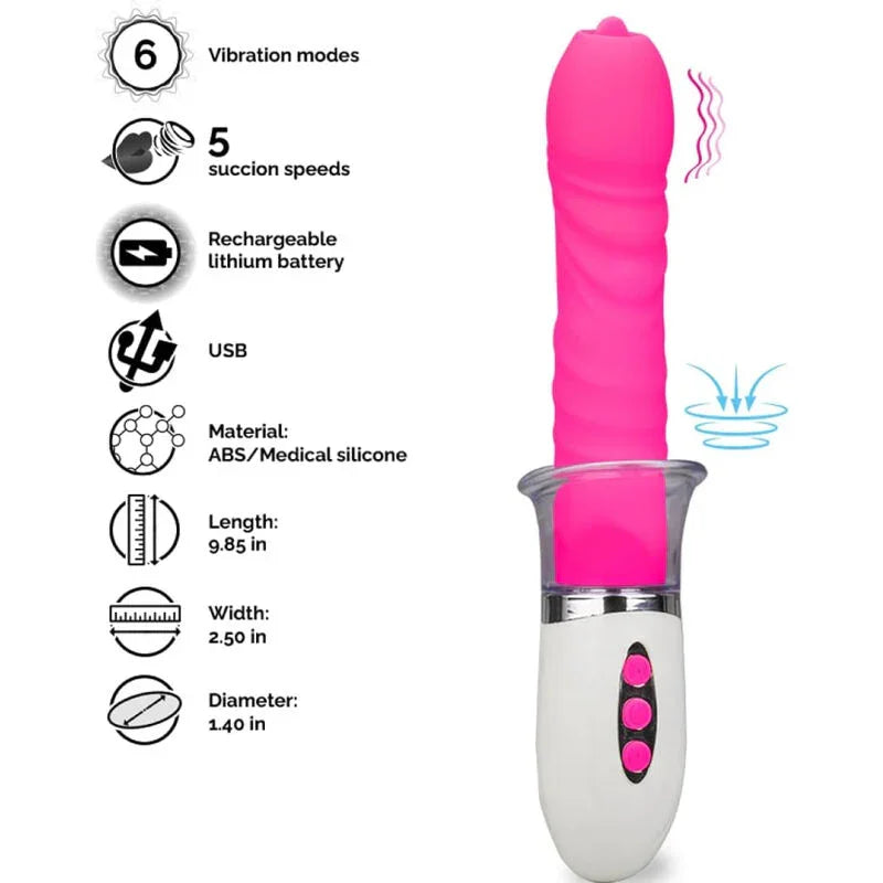 ARMONY - LIBERTY VIBRADOR & THRUSTING CON LENGUA - Nuvica