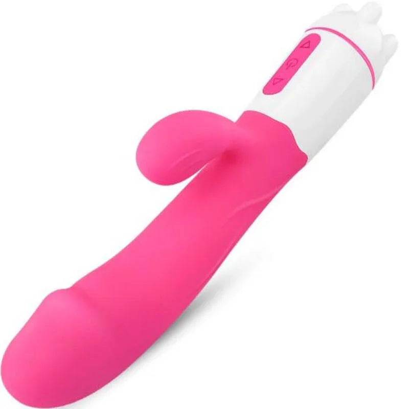 ARMONY - HAPPY VIBRADOR & ESTIMULADOR RECARGABLE FUCSIA - Nuvica