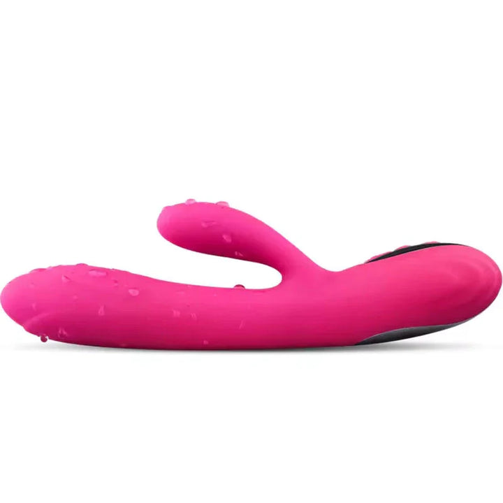 ARMONY - VIBRADOR & ESTIMULADOR FLEXIBLE EFECTO CALOR FUCSIA - Nuvica