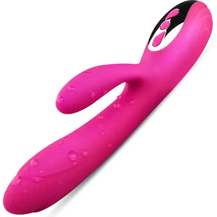 ARMONY - VIBRADOR & ESTIMULADOR FLEXIBLE EFECTO CALOR FUCSIA - Nuvica