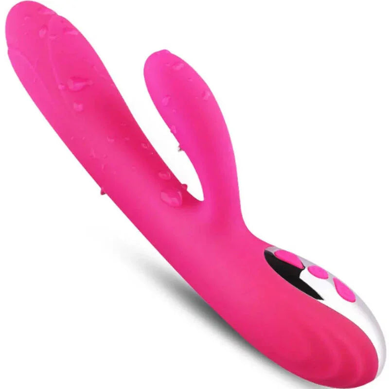 ARMONY - VIBRADOR & ESTIMULADOR FLEXIBLE EFECTO CALOR FUCSIA - Nuvica
