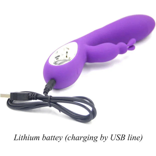 ARMONY - BELLA VIBRADOR RABBIT PULL RING VIOLETA - Nuvica