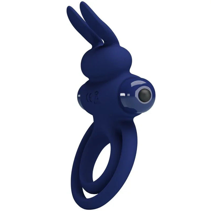 PRETTY LOVE - DAREY DOBLE ANILLO VIBRADOR RABBIT AZUL - Nuvica