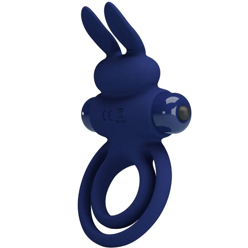 PRETTY LOVE - DAREY DOBLE ANILLO VIBRADOR RABBIT AZUL - Nuvica