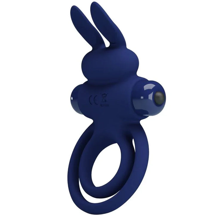 PRETTY LOVE - DAREY DOBLE ANILLO VIBRADOR RABBIT AZUL - Nuvica