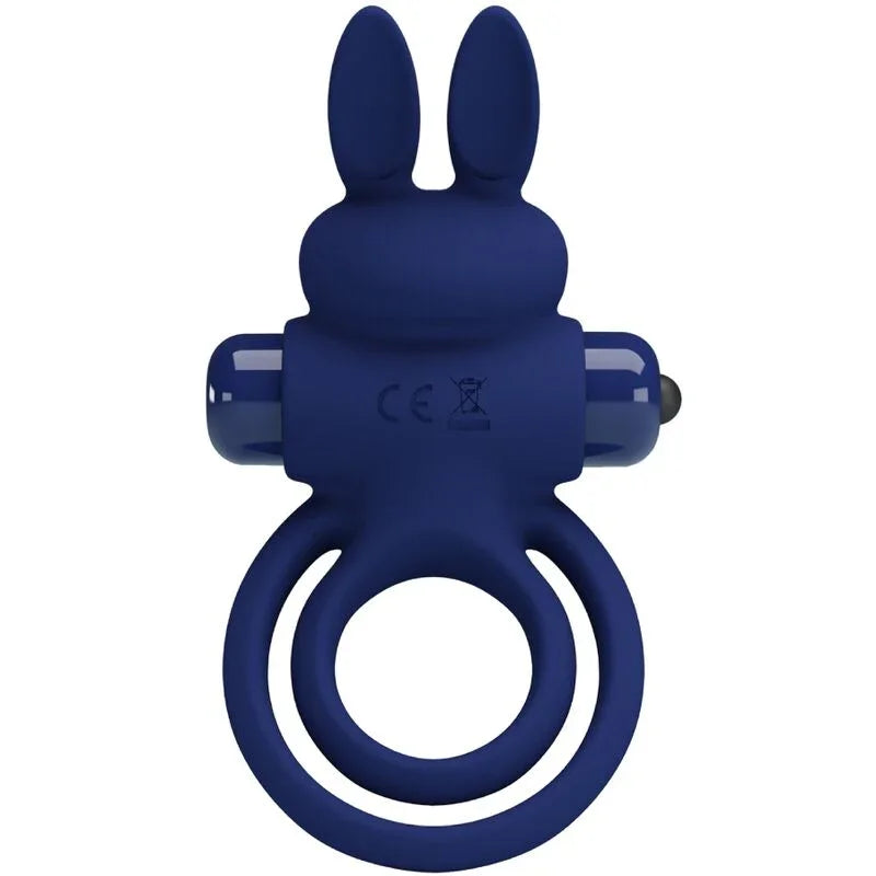 PRETTY LOVE - DAREY DOBLE ANILLO VIBRADOR RABBIT AZUL - Nuvica
