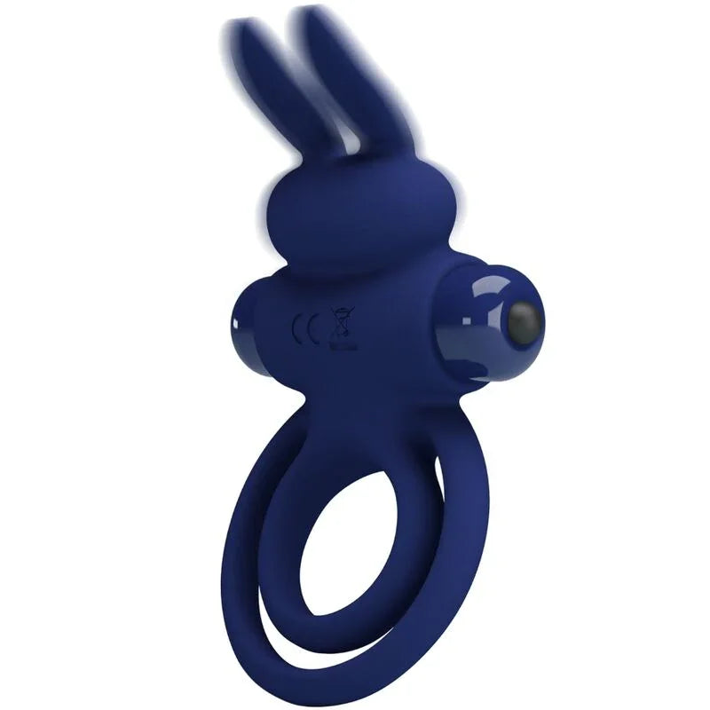PRETTY LOVE - DAREY DOBLE ANILLO VIBRADOR RABBIT AZUL - Nuvica