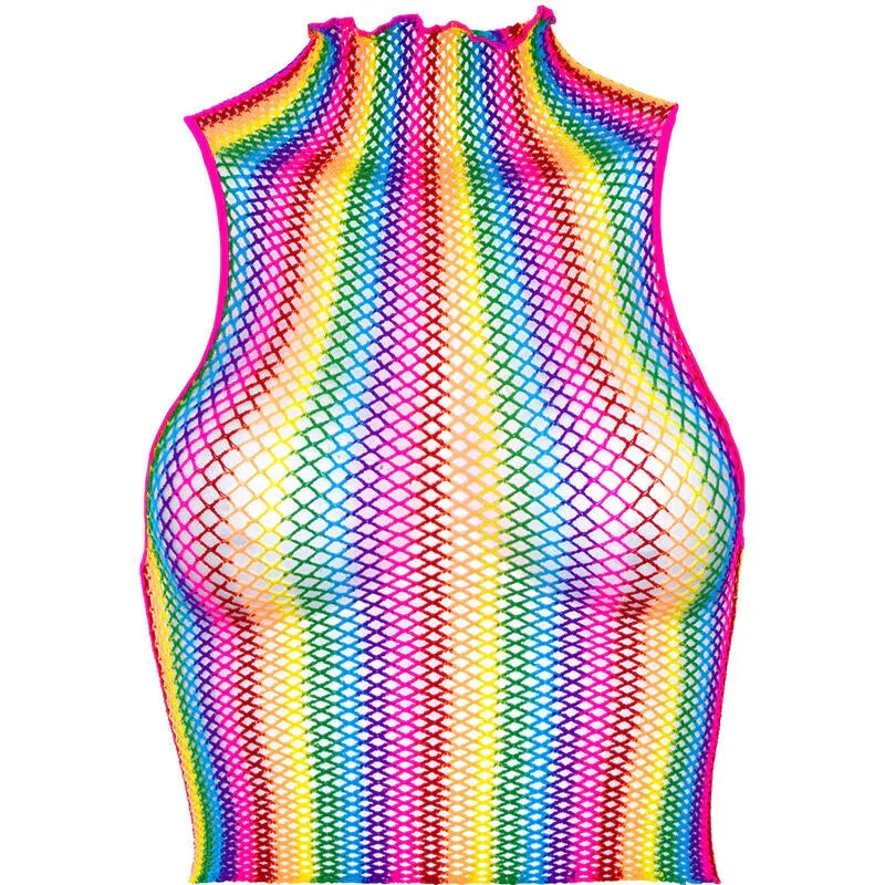 LEG AVENUE - TOP DE REJILLA MULTICOLOR - Nuvica