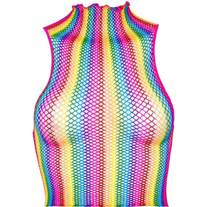 LEG AVENUE - TOP DE REJILLA MULTICOLOR - Nuvica