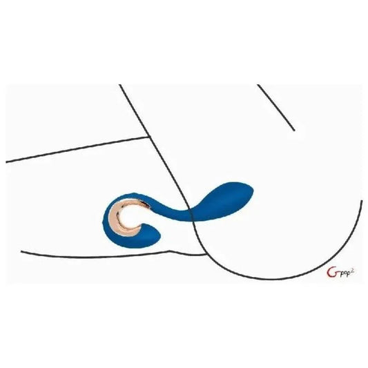G-VIBE - GPOP 2 VIBRADOR PUNTO G Y P AZUL INDIGO - Nuvica