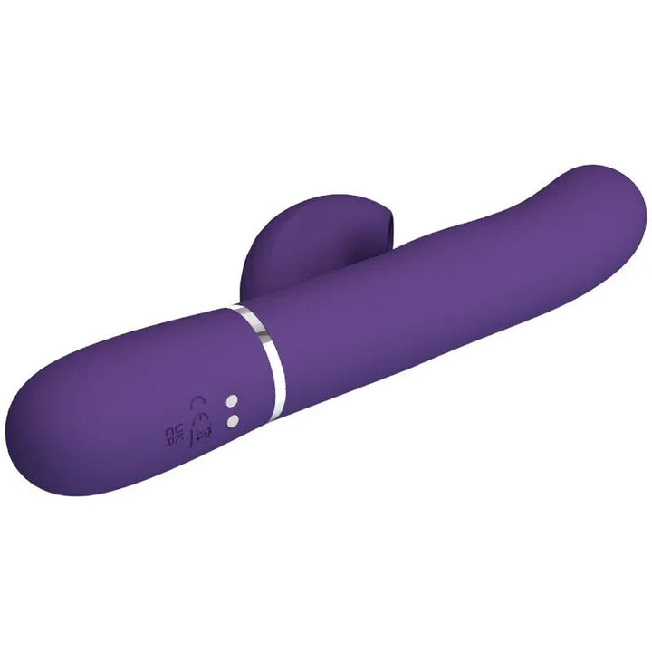 PRETTY LOVE - PERLITA VIBRADOR PUNTO G 3 EN 1 MULTIFUNCIÓN MORADO - Nuvica