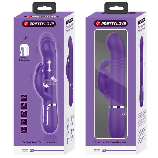 PRETTY LOVE - COALE VIBRADOR RABBIT 4 EN 1 MORADO - Nuvica