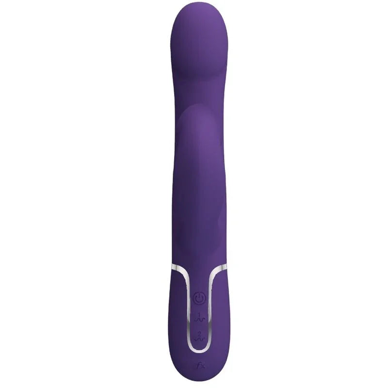 PRETTY LOVE - ZALIN VIBRADOR RABBIT PERLAS 4 EN 1 MORADO - Nuvica