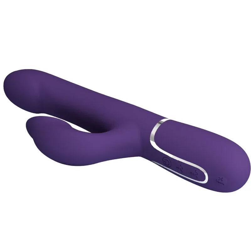 PRETTY LOVE - ZALIN VIBRADOR RABBIT PERLAS 4 EN 1 MORADO - Nuvica