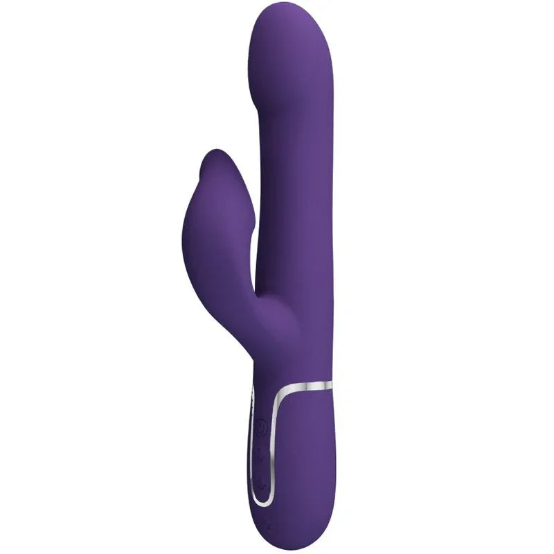 PRETTY LOVE - ZALIN VIBRADOR RABBIT PERLAS 4 EN 1 MORADO - Nuvica
