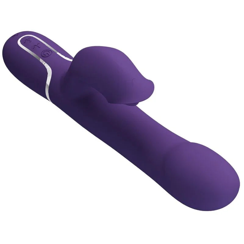 PRETTY LOVE - ZALIN VIBRADOR RABBIT PERLAS 4 EN 1 MORADO - Nuvica