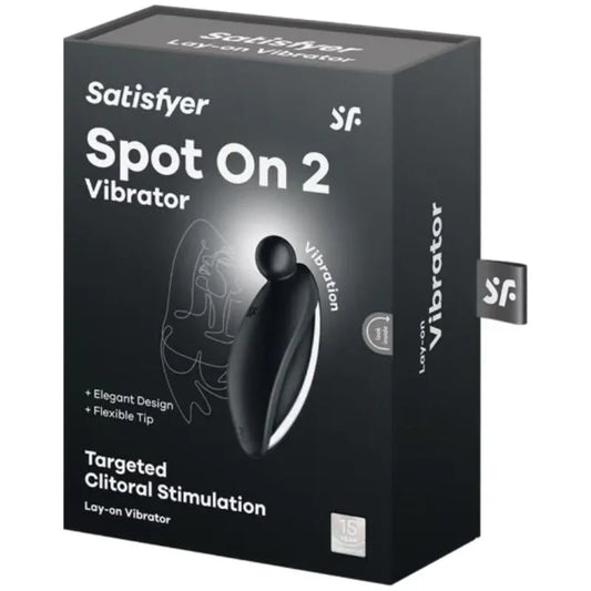 SATISFYER - SPOT ON 2 VIBRADOR LAY-ON NEGRO - Nuvica