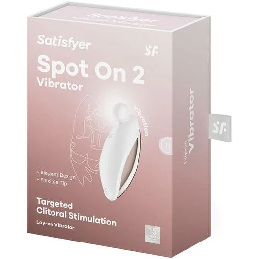 SATISFYER - SPOT ON 2 VIBRADOR LAY-ON BLANCO - Nuvica