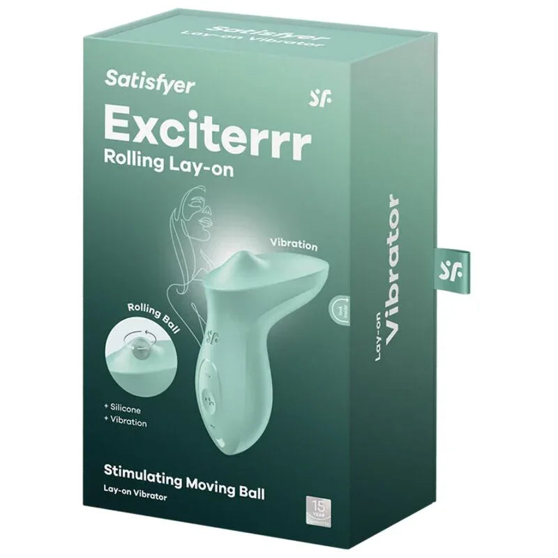 SATISFYER - EXCITERRR VIBRADOR LAY-ON CLÍTORIS MENTA - Nuvica