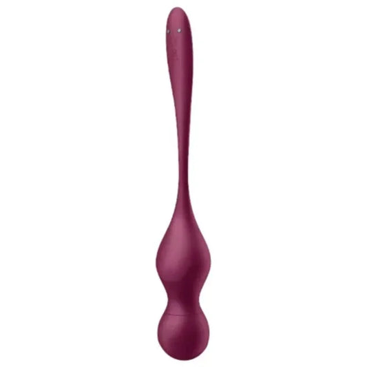 SATISFYER - LOVE BIRDS VARY BOLAS VIBRADORES APP GRATUITA ROJO VINO - Nuvica