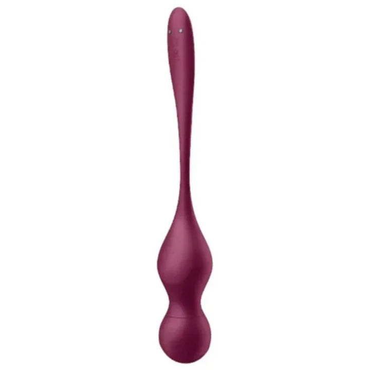 SATISFYER - LOVE BIRDS VARY BOLAS VIBRADORES APP GRATUITA ROJO VINO - Nuvica
