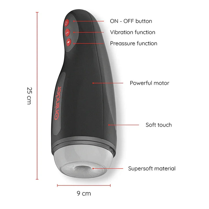 ONINDER - SEOUL MASTURBADOR MASCULINO DE COMPRESION Y VIBRACIÓN - APP GRATUITA - Nuvica
