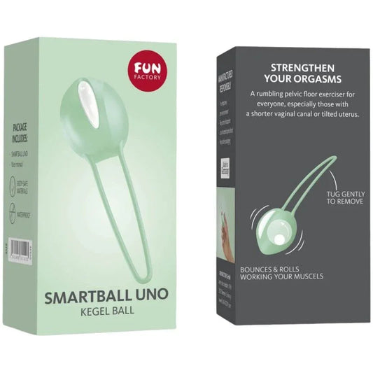 FUN FACTORY - SMARTBALL UNO BOLA PELVICA BLANCO / VERDE PISTACHO - Nuvica