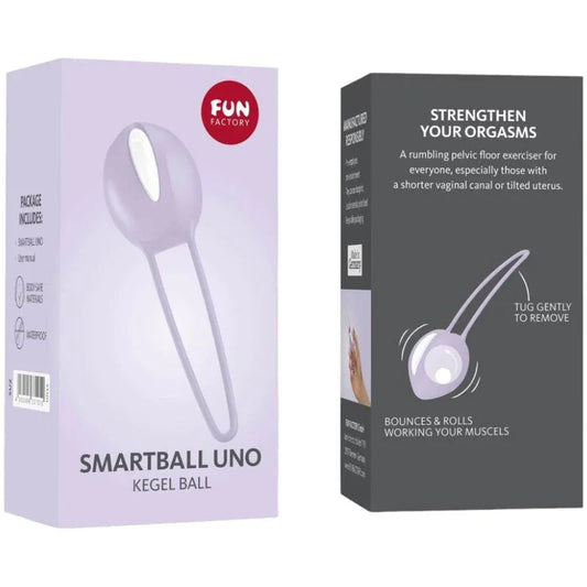FUN FACTORY - SMARTBALL UNO BOLA PÉLVICA BLANCO / LILA PASTEL - Nuvica