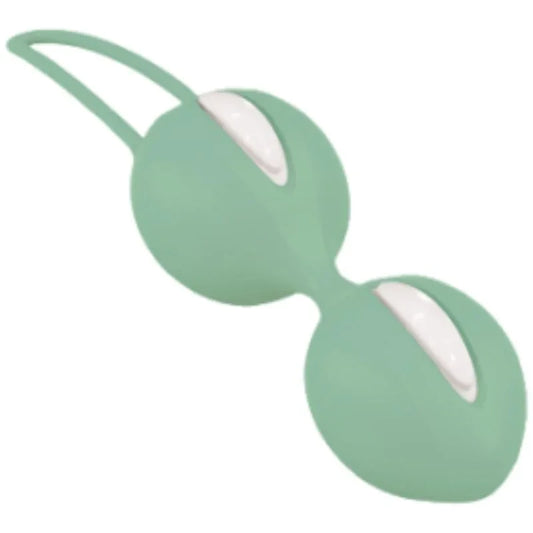 FUN FACTORY - SMARTBALLS DUO BOLAS PELVICAS BLANCO / VERDE PISTACHO - Nuvica