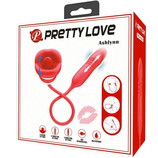 PRETTY LOVE - ASHLYNN MASTURBADOR BOCA ROJO - Nuvica