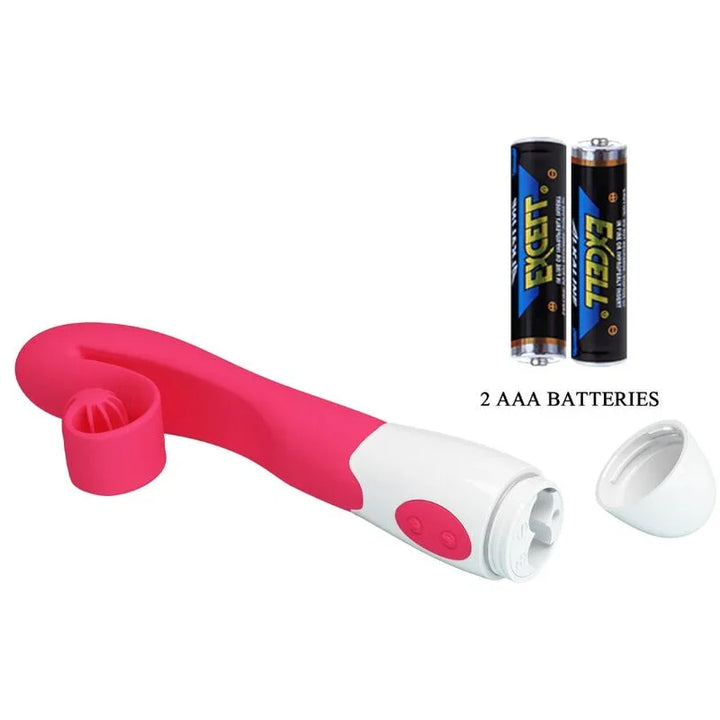 ROMANCE - VIBRADOR Y ESTIMULADOR 30 VELOCIDADES ROSA - Nuvica