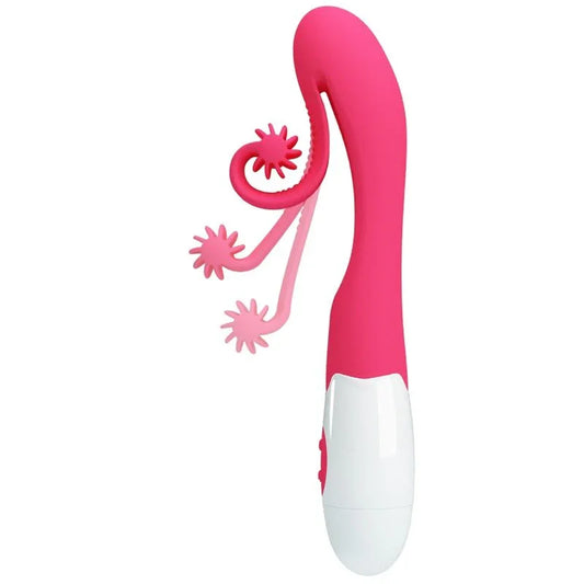 ROMANCE - VIBRADOR Y ESTIMULADOR 30 VELOCIDADES ROSA - Nuvica