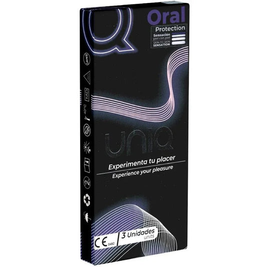 UNIQ - ORAL MASK PRESERVATIVOS SIN LATEX 3 UNIDADES - Nuvica