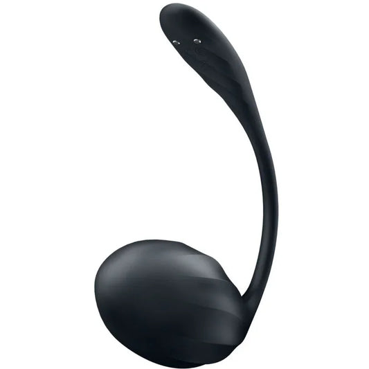 SATISFYER - RIBBED PETAL ESTIMULADOR PUNTO G CONTROL REMOTO NEGRO APP GRATUITA - Nuvica