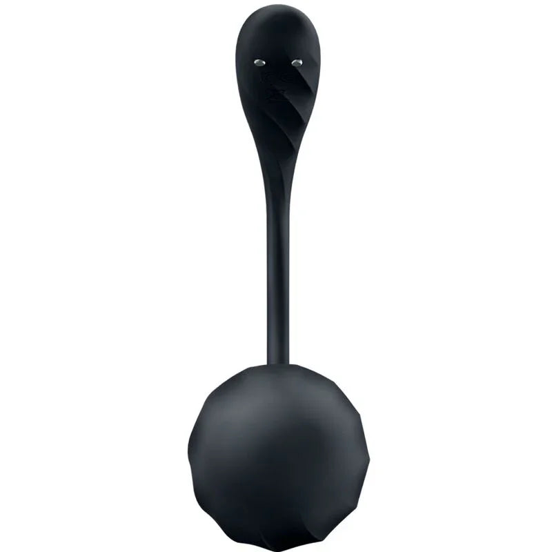 SATISFYER - RIBBED PETAL ESTIMULADOR PUNTO G CONTROL REMOTO NEGRO APP GRATUITA - Nuvica