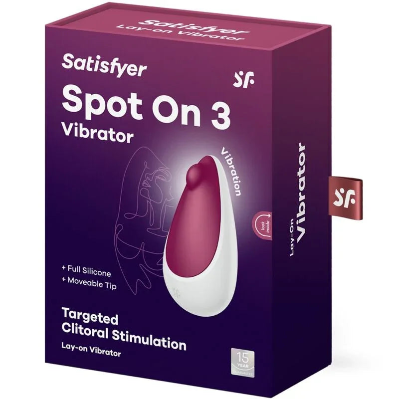SATISFYER - SPOT ON 3 ESTIMULADOR DE CLÍTORIS ROJO - Nuvica
