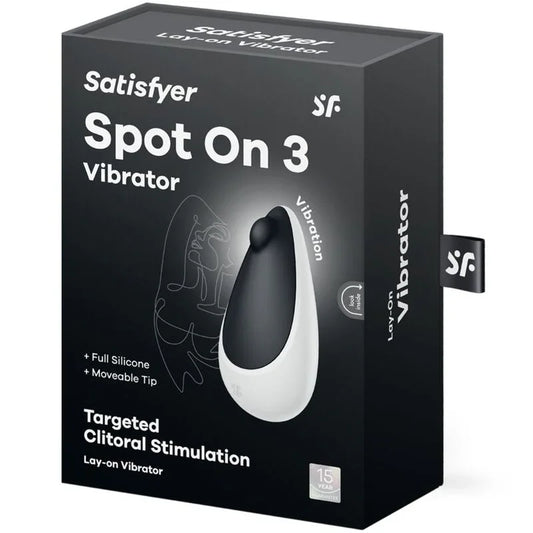 SATISFYER - SPOT ON 3 ESTIMULADOR DE CLÍTORIS NEGRO - Nuvica