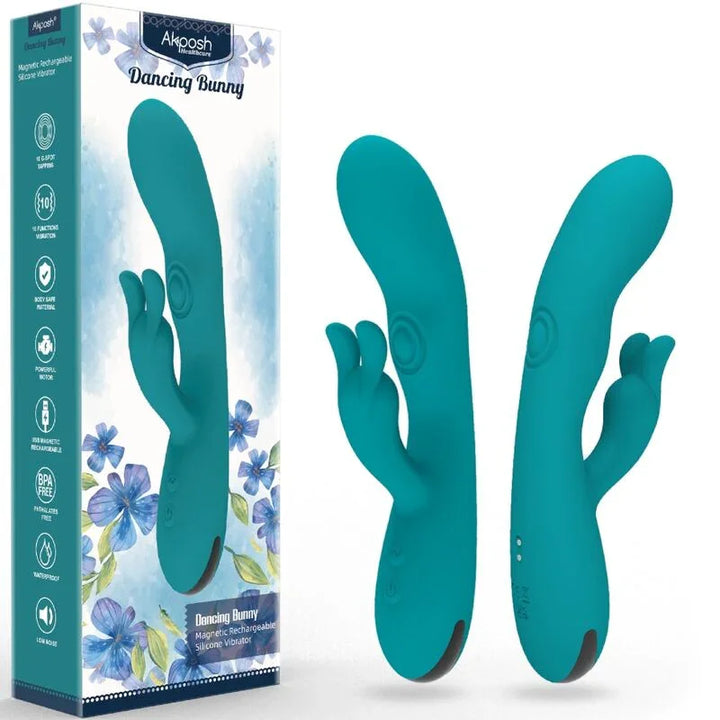 ARMONY - DANCING BUNNY VIBRADOR RABBIT 10 VELOCIDADES VERDE - Nuvica