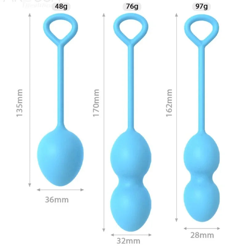 ARMONY - ANABIOSIS PESAS VAGINALES 3 NIVELES AZUL - Nuvica