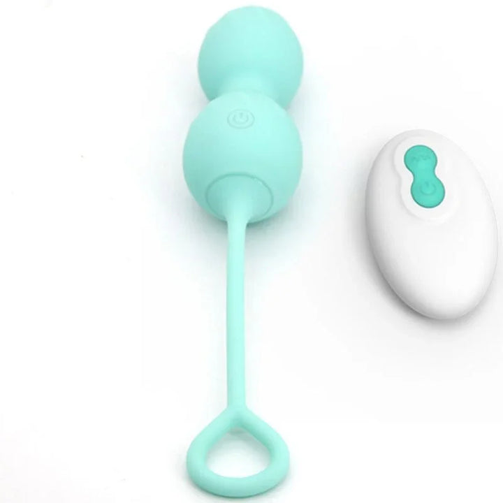 ARMONY - BLOSSOMS PESAS VAGINALES VIBRADOR CONTROL REMOTO 10 VIBRACIONES VERDE - Nuvica
