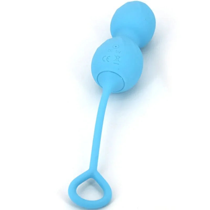 ARMONY - BLOSSOMS PESAS VAGINALES VIBRADOR CONTROL REMOTO 10 VIBRACIONES AZUL - Nuvica