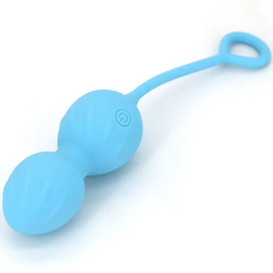 ARMONY - BLOSSOMS PESAS VAGINALES VIBRADOR CONTROL REMOTO 10 VIBRACIONES AZUL - Nuvica